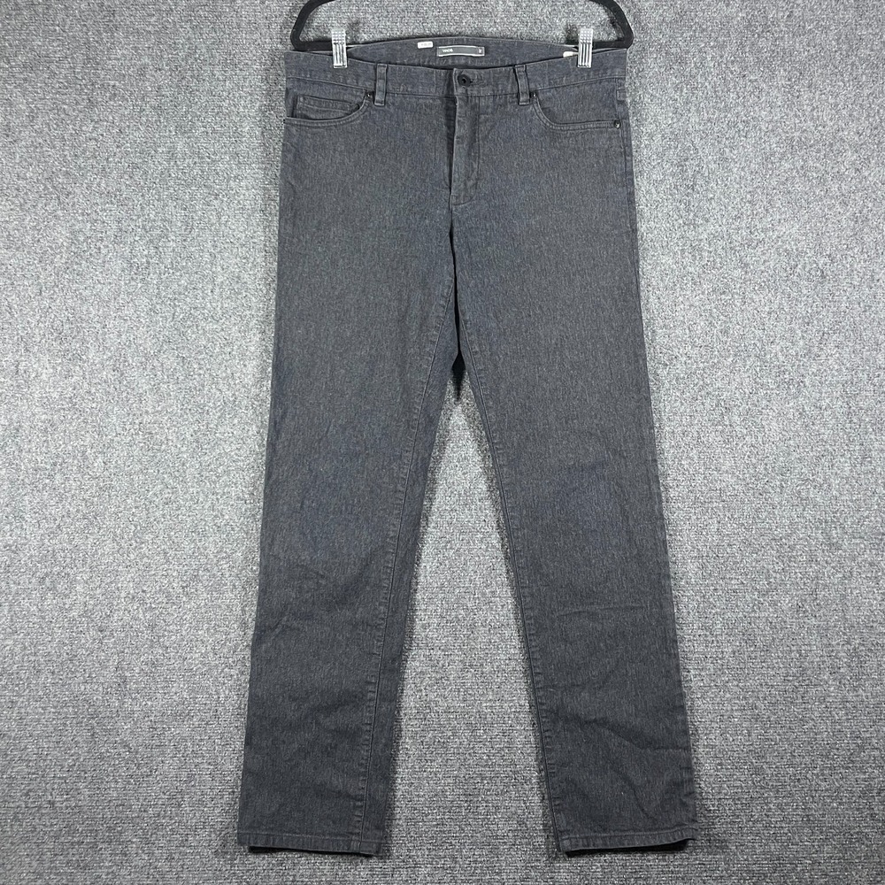 Vince Jeans Gray Charcoal Wash Straight Leg Stretch Denim Pants USA Mens 32x31